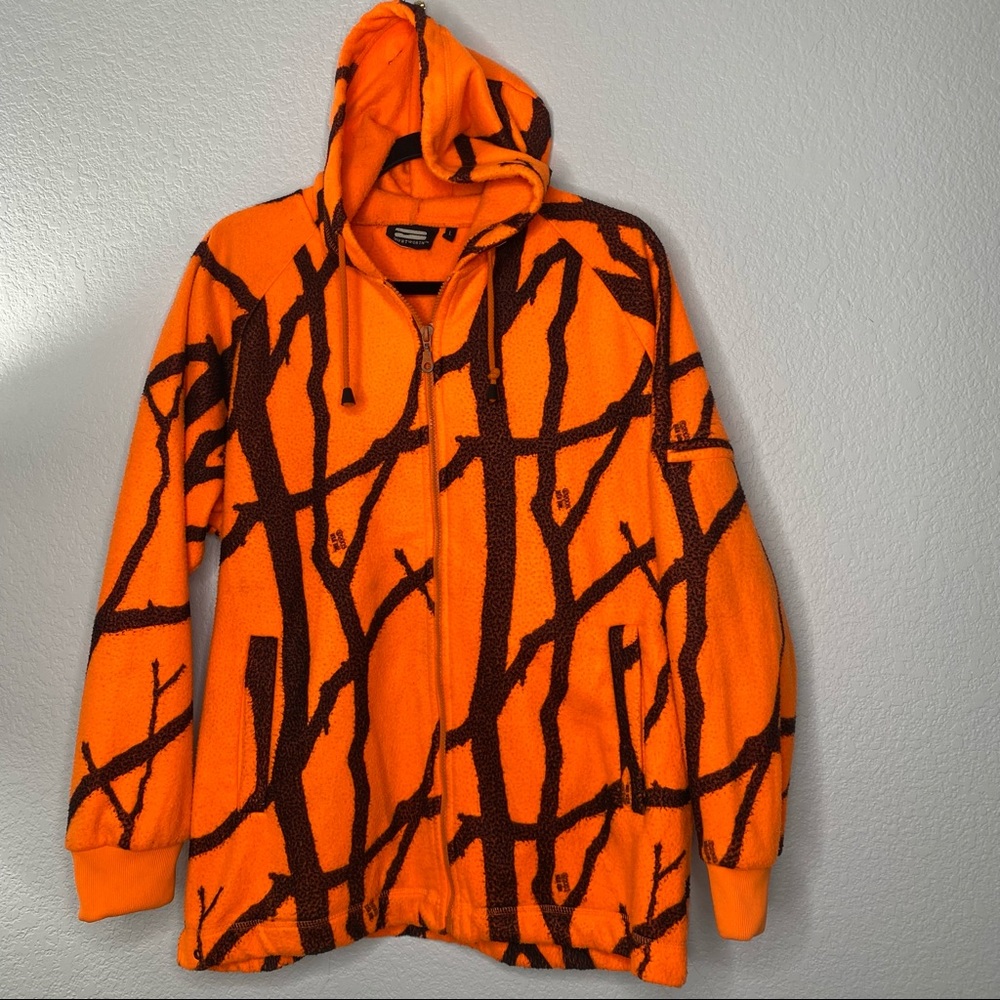 Huntworth Neon Orange and Black Tree Hoody